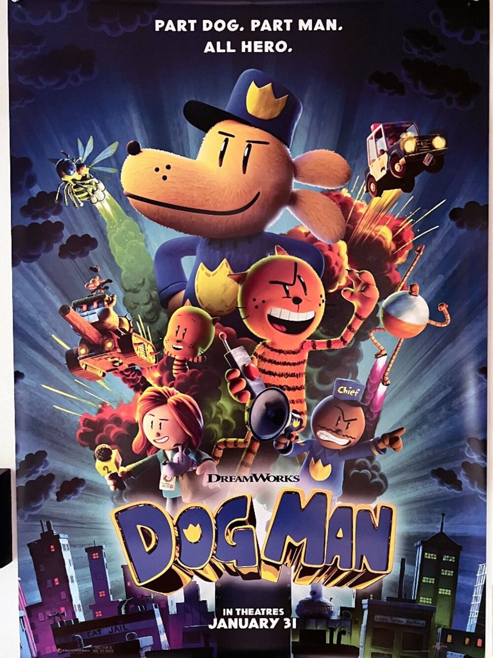 DOG MAN (2025) - ORIGINAL DOUBLE SIDED MOVIE POSTER